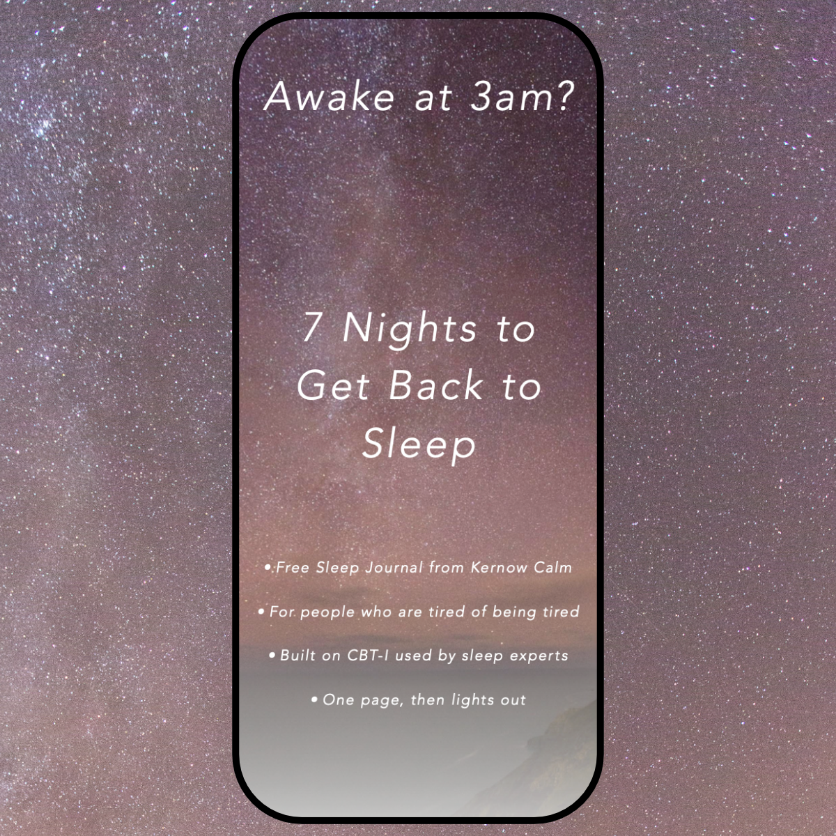 7 Nights to Get Back to Sleep