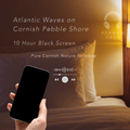 Kernow Calm Atlantic Waves on Cornish Pebble Shore | 10 Hour Black Screen
