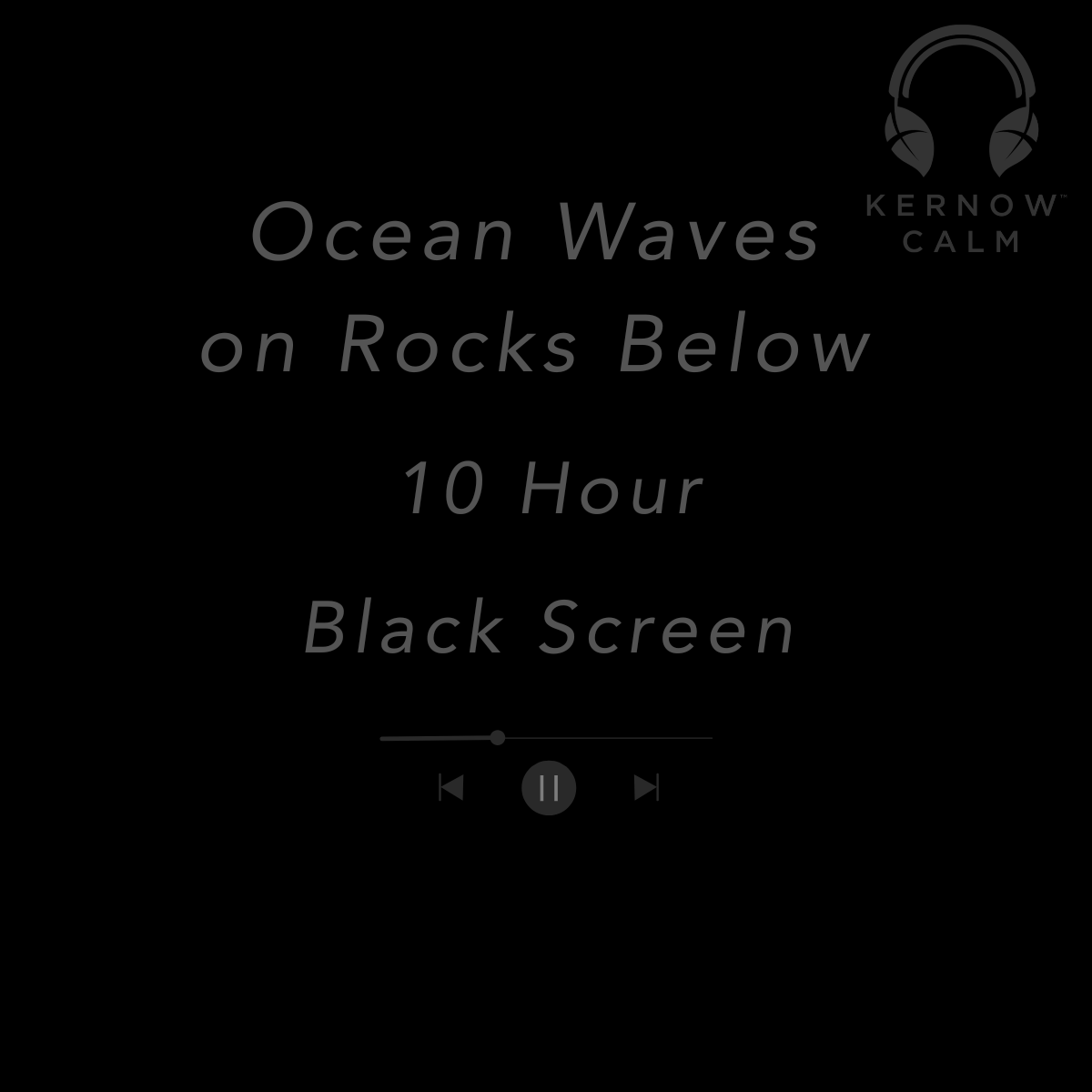 Kernow Calm Atlantic Ocean Waves on Rocks | 10 Hour Black Screen