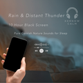 Kernow Calm Cornish Rain & Distant Thunder | 10 Hour Black Screen