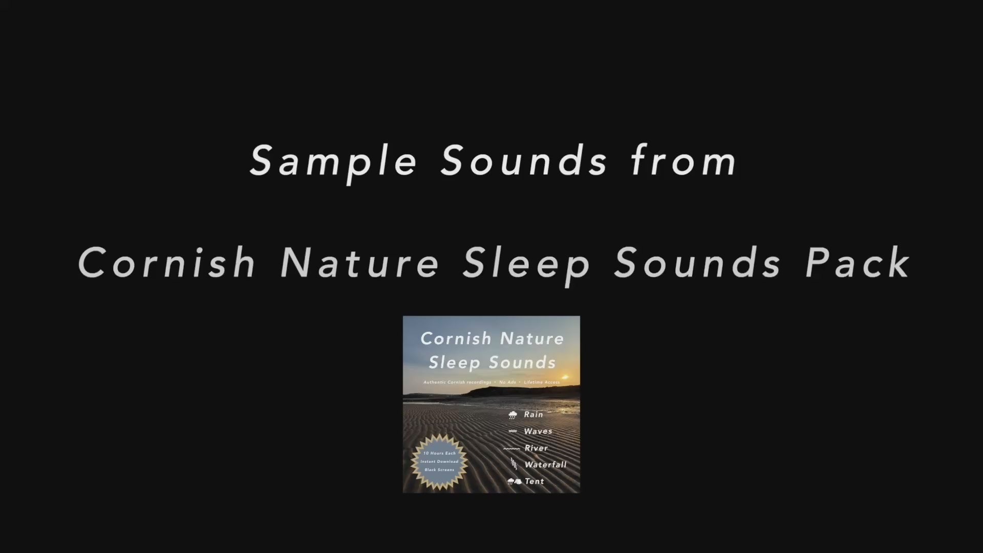 Audio samples from Cornish Sleep Sounds Volume 1