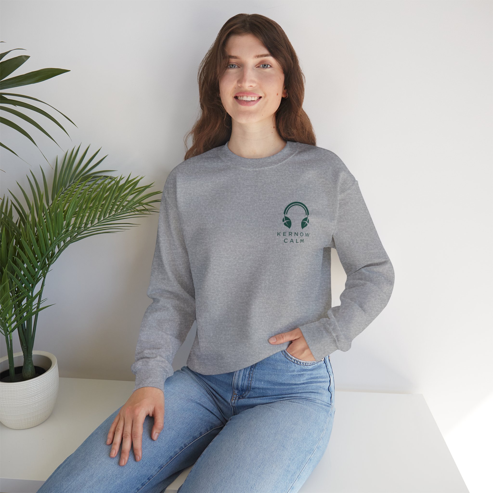 Kernow Calm Sweatshirt - Green Logo