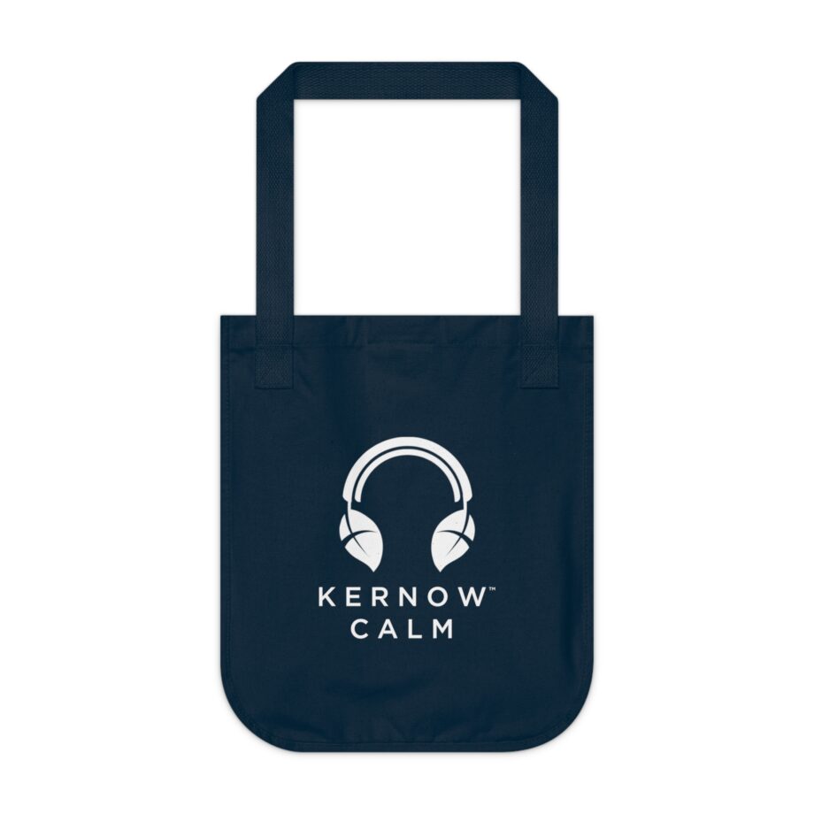Kernow Calm Organic Tote Bag - White Logo