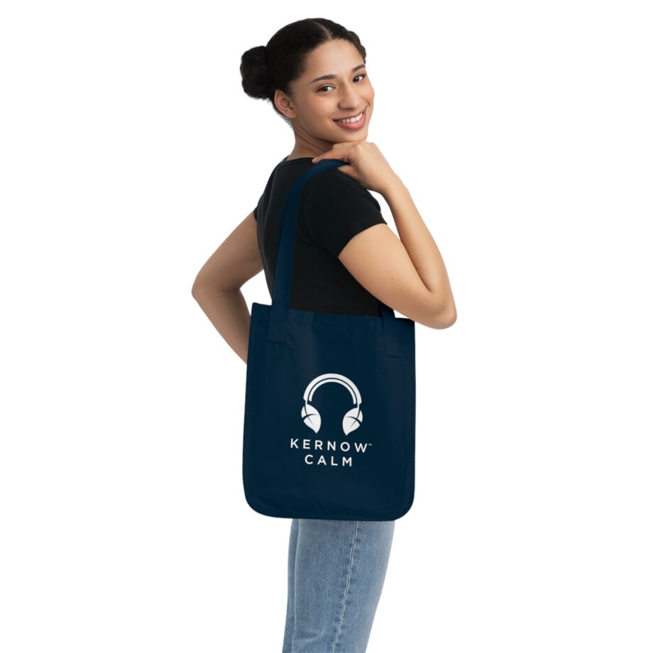 Kernow Calm Organic Tote Bag - White Logo