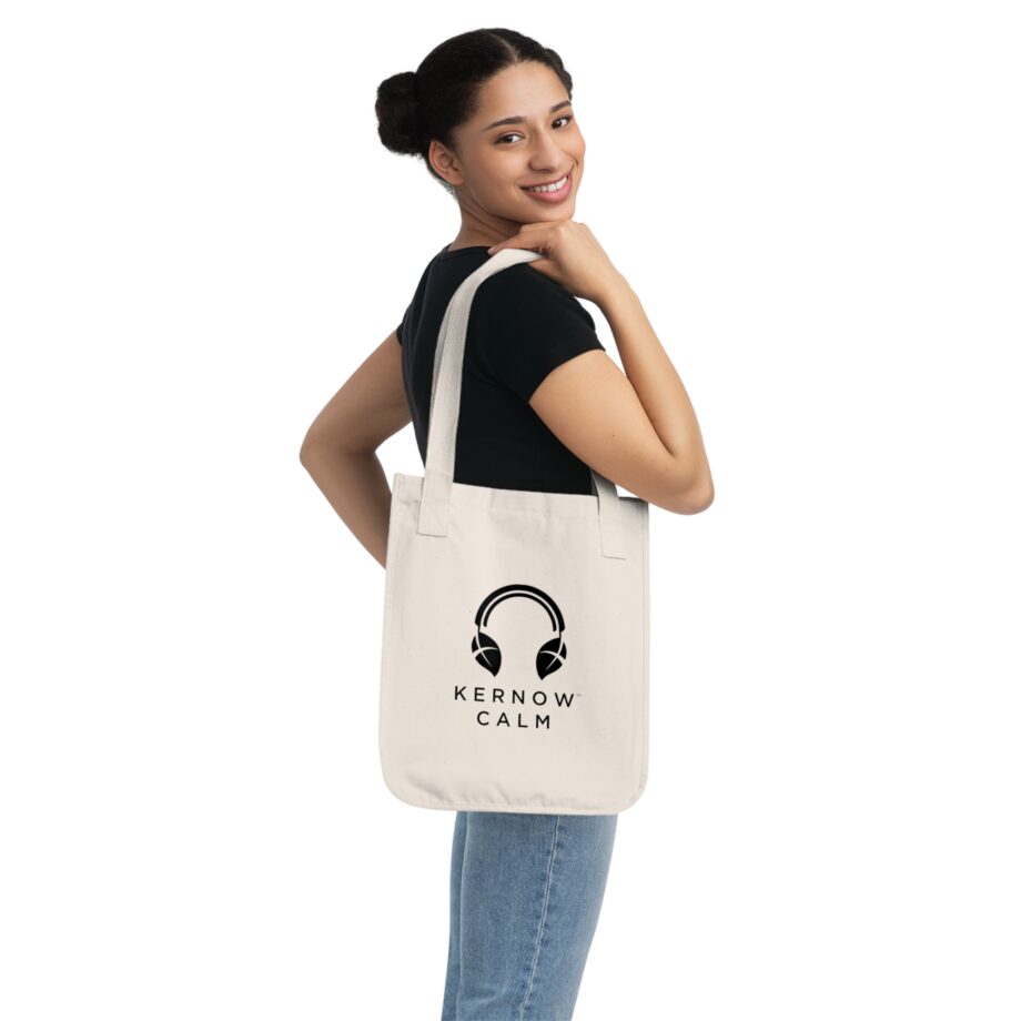 Kernow Calm Organic Tote Bag - Black Logo